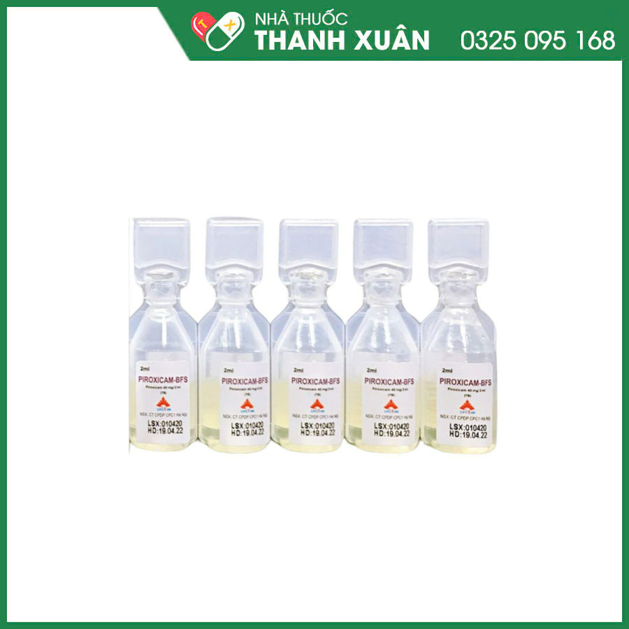 Piroxicam‑BFS thuốc chống viêm dùng trong trường hợp viêm khớp, sau chấn thương, chứng thống kinh, bệnh gout